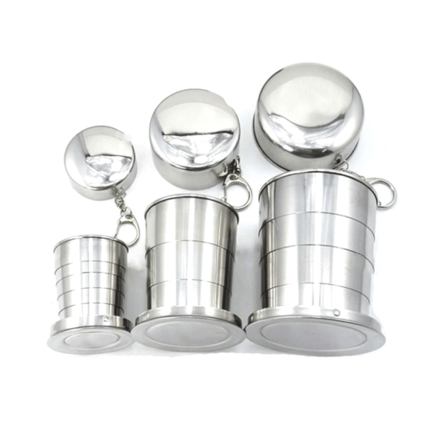 Vasito telescopico 75 ml.  2.54 oz ideal para camping, shots, viaje, compartir, regalos para camping, regalo unico - Imagen 4