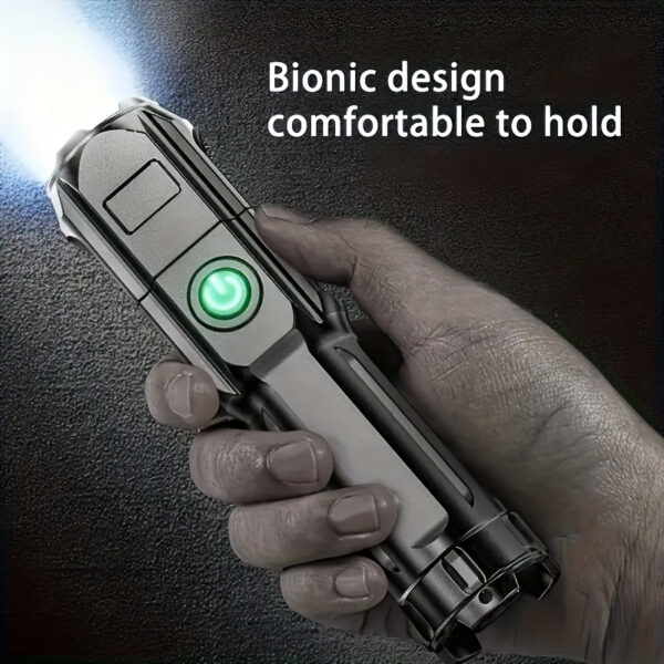 Lampara superbrillante con zoom, potente con función de atenuacion recargable de largo alcance - Imagen 8