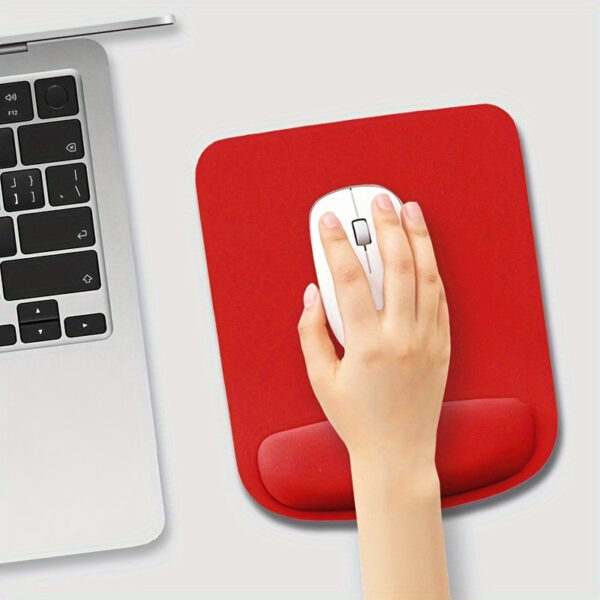 Mousepad tapete para mouse con almohadilla mantén tu muñeca cómoda color gris. - Imagen 7