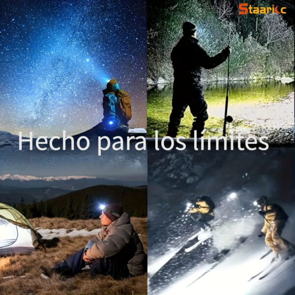 lampara para cabeza super practica recargable lampara recargable manos libre regalos practicos usb - Imagen 11