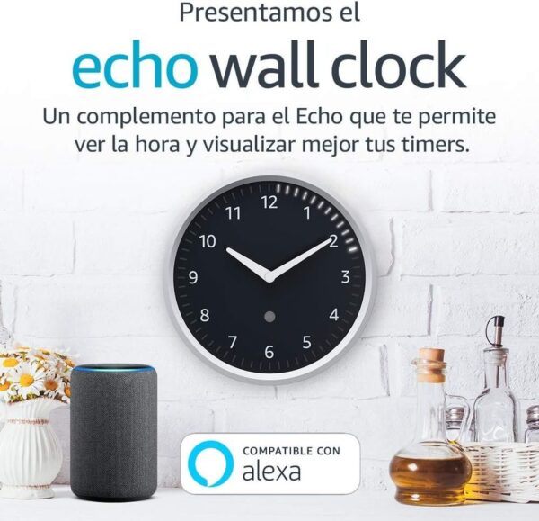 Reloj de pared para Alexa (funciona con Alexa) - Imagen 5