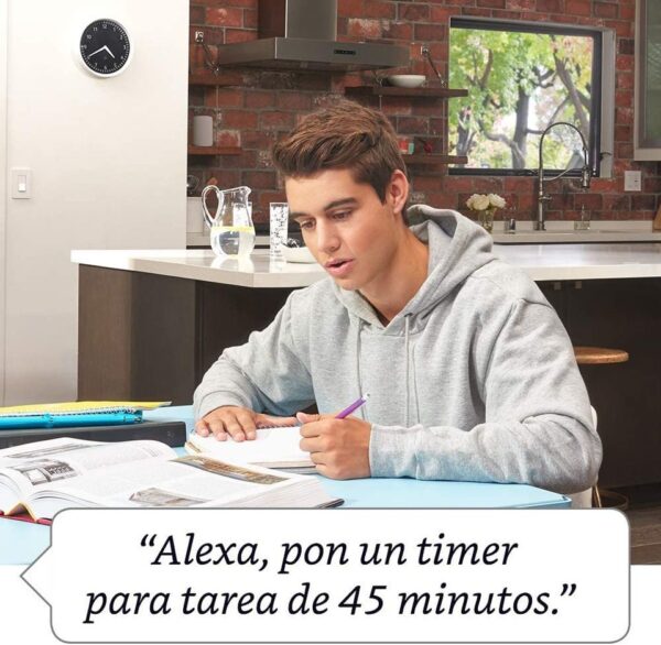 Reloj de pared para Alexa (funciona con Alexa) - Imagen 4