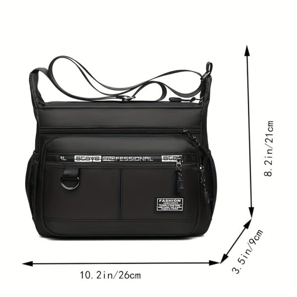 Bolsa bandolera impermeable de gran capacidad, bolsa para estudiantes, bolso para tablet - Imagen 6