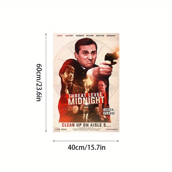 Póster The Office Threat Level Midnight, arte decorativo para pared sin marco 60x40cm - Imagen 3