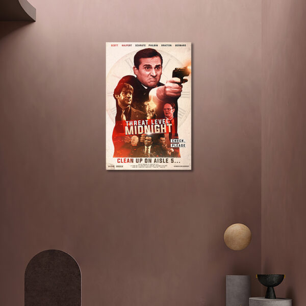 Póster The Office Threat Level Midnight, arte decorativo para pared sin marco 60x40cm - Imagen 2
