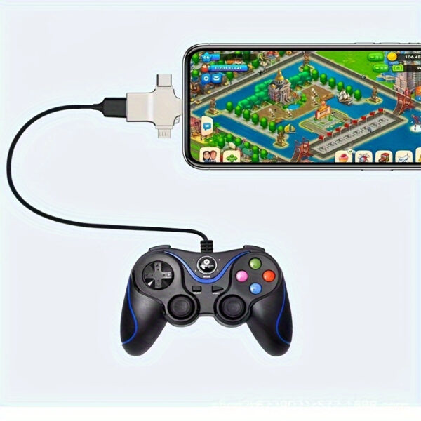 adaptador otg 3 en 1 iphone microusb usb c - Imagen 6