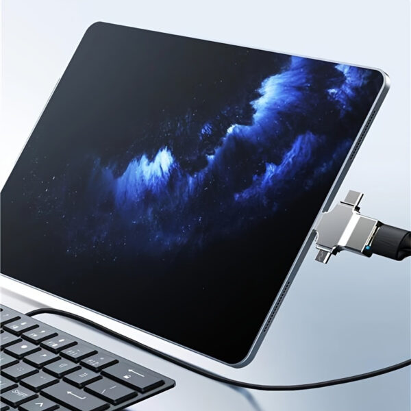 adaptador otg 3 en 1 iphone microusb usb c - Imagen 3