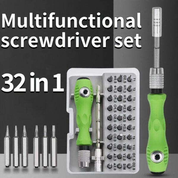 32 en 1 Mini Juego de Destornilladores Magnéticos para Reparación de Electrónicos Desarmadores