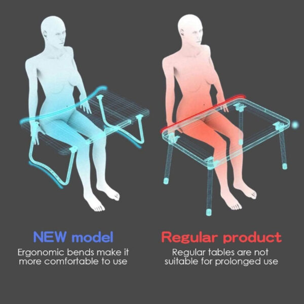 Mesita plegable para laptop super practica con soporte para tablet y portavasos: Ideal para usar en la cama, sofá - Imagen 2