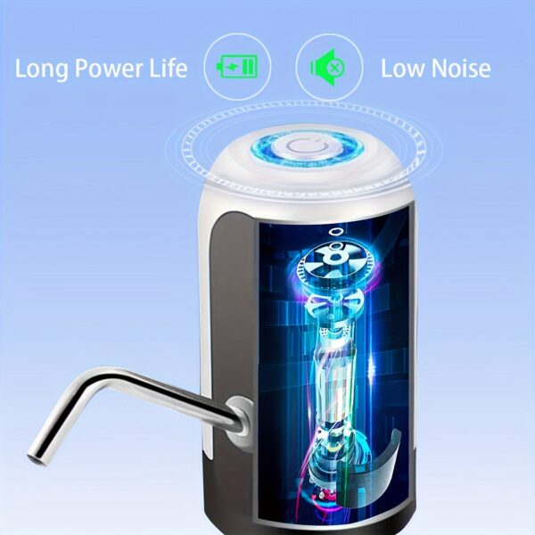 Bomba Eléctrica Recargable por USB para Garrafon - Imagen 7