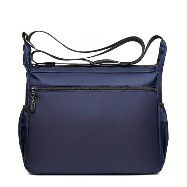 Bolso Bandolera Negro para Hombre Impermeable y Elegante - Imagen 11