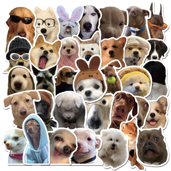 Etiquetas de Perritos Memes paquete de 50 pz. - Imagen 3