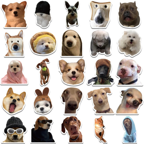 Etiquetas de Perritos Memes paquete de 50 pz. - Imagen 5