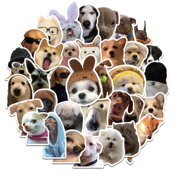 Etiquetas de Perritos Memes paquete de 50 pz. - Imagen 2