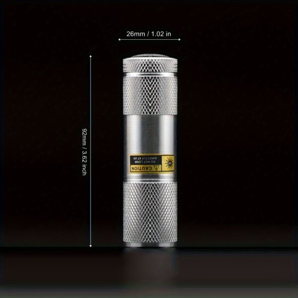 Mini Linterna LED UV 9 LEDs 395-400nm para Detección - Imagen 12