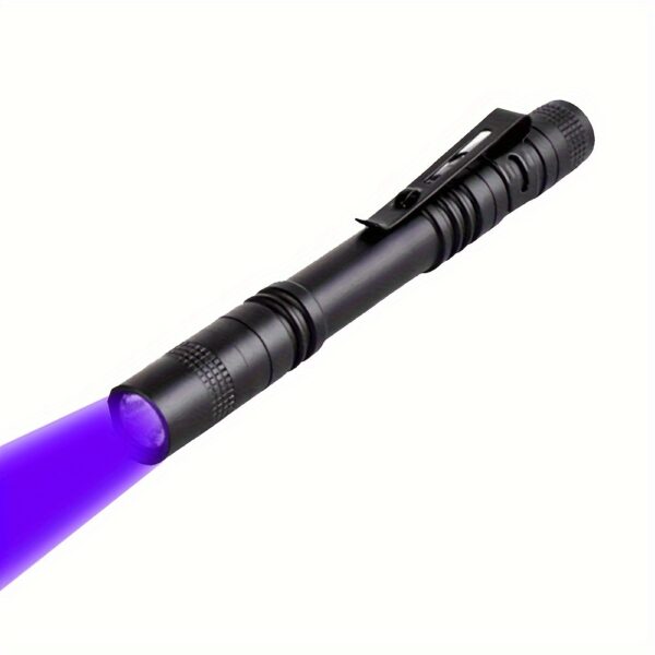 Linterna UV 395nm Luz Negra Portátil (no incluye baterias)