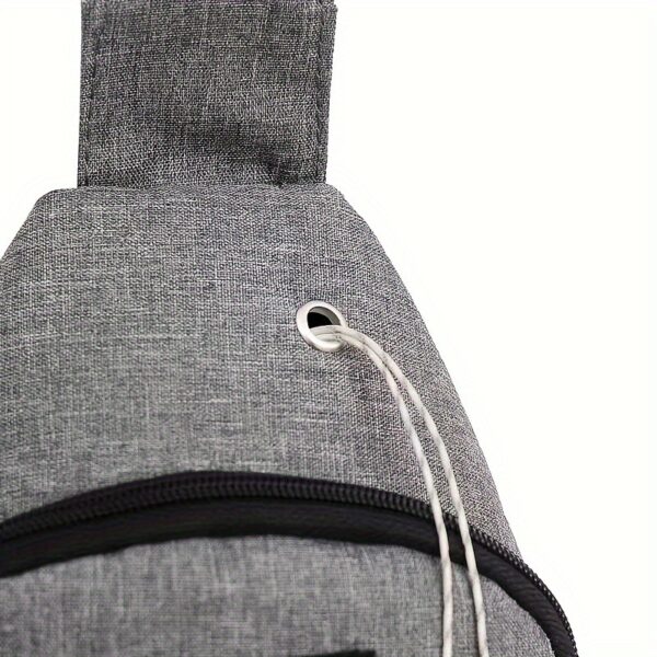 Bolso de Pecho Diagonal para Hombre con Cinta Ajustable y Multi-Compartimentos Bolsa Bandolera - Imagen 5