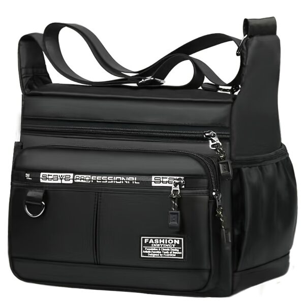 Bolso Bandolera Negro para Hombre Impermeable y Elegante