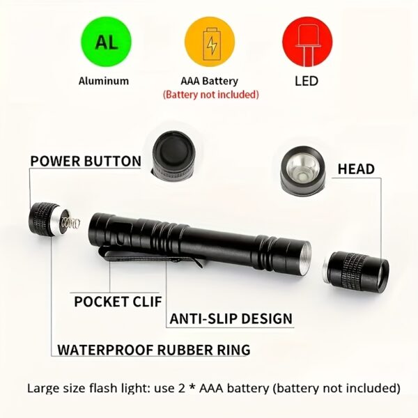 Linterna UV 395nm Luz Negra Portátil (no incluye baterias) - Imagen 4