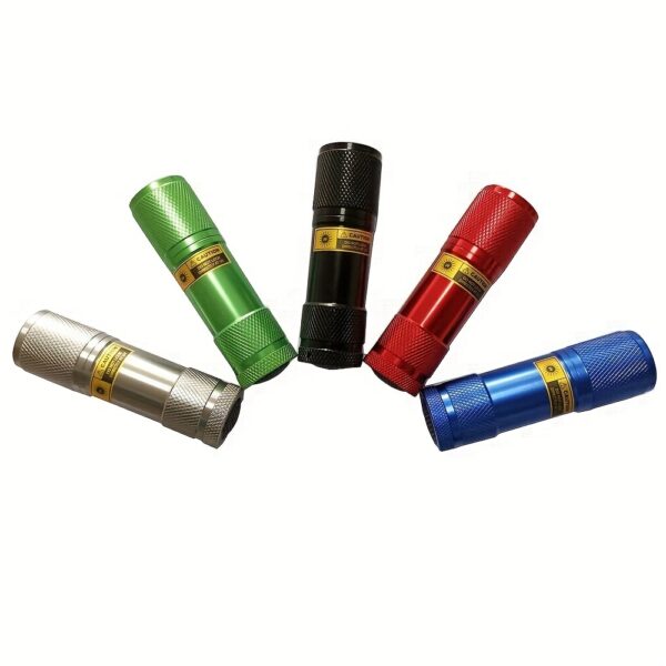 Mini Linterna LED UV 9 LEDs 395-400nm para Detección - Imagen 14