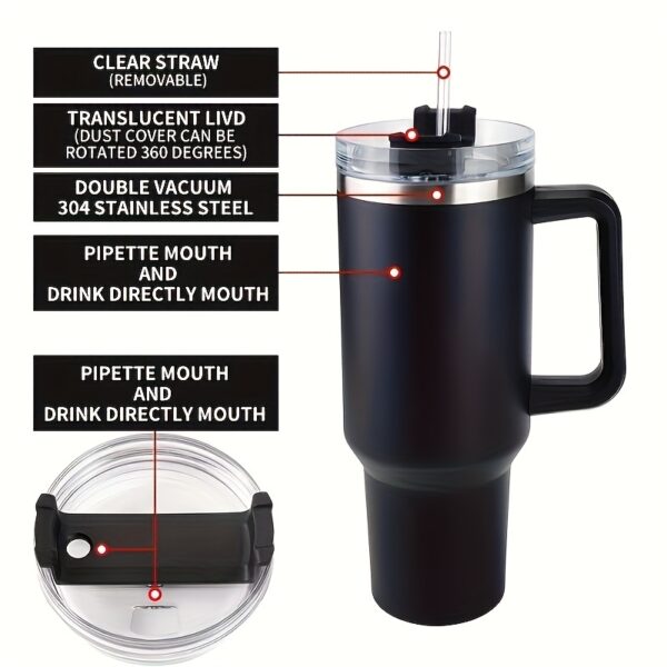 Vaso Termo de 1.2 litros Gran Capacidad Rosa - Imagen 6
