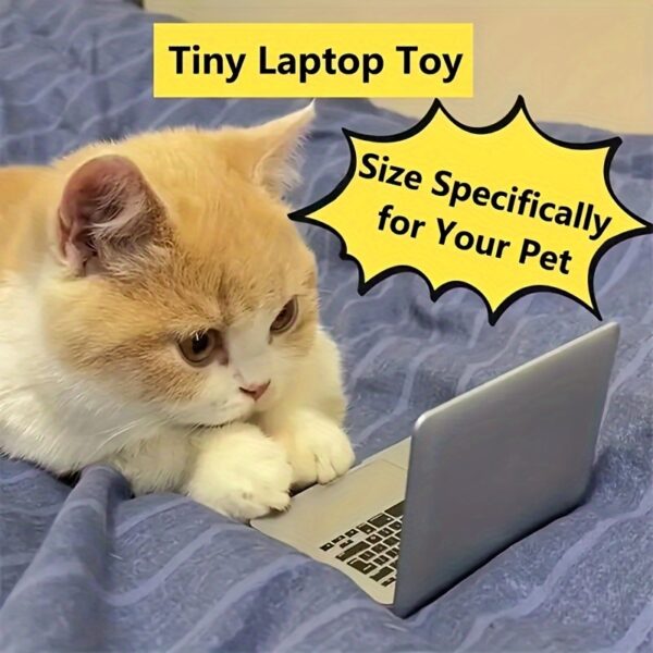 Mini laptop espejo para gatos juguete para gatos y perros catbook pro - Imagen 7