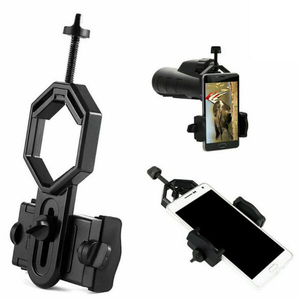 Soporte Universal para Celular con Binoculares Telescopios Monoculares o Miras Telescópicas