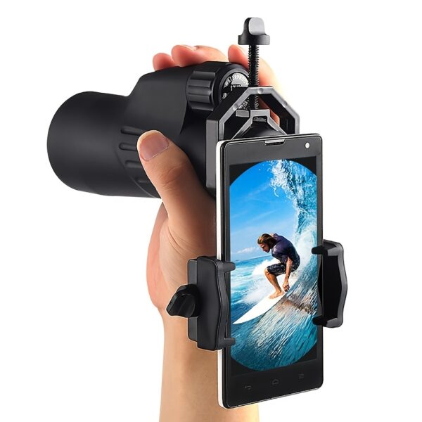 Soporte Universal para Celular con Binoculares Telescopios Monoculares o Miras Telescópicas - Imagen 2