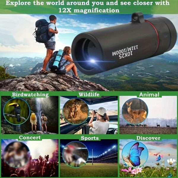 Telescopio Monocular de Alta Definición Portátil y Potente - Imagen 6