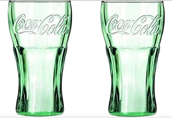 Set de 2 vasos Coca Cola de vidrio 495ml para disfrutar tu coquita bien fría