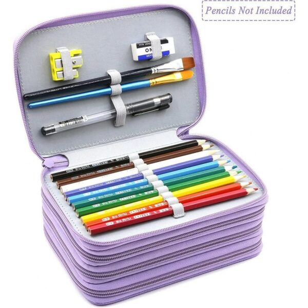 lapicera para 72 colores estuche dibujo arte escolar zip lápices dibujo artista regalo para artista - Imagen 2