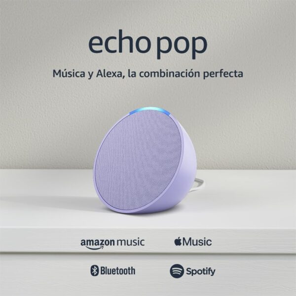 Alexa Echo pop asistente virtual bocina inteligente ia | Lavanda - Imagen 3