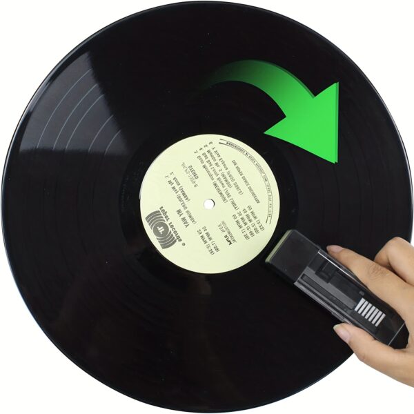 Cepillo limpieza discos vinilos 🎵Kit cepillo terciopelo antiestático y limpiador de aguja LP