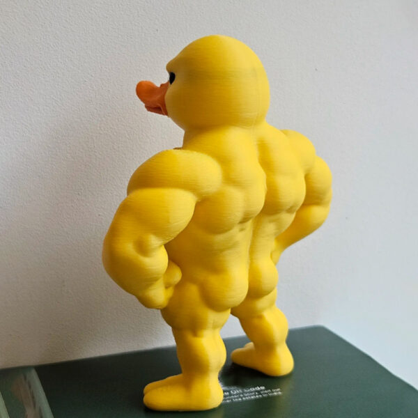 patito musculoso decoración divertida figura 3D regalo original escritorio hogar pato mam#disimo